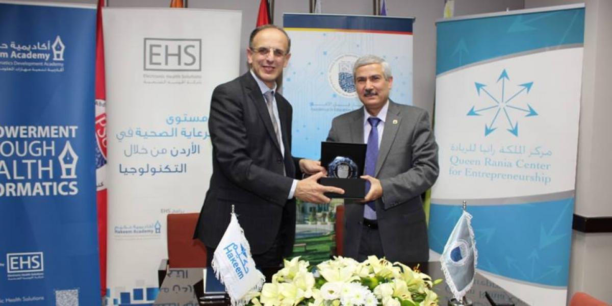 PSUT’s Queen Rania Center for Entrepreneurship signs cooperation agreement with Electronic Health Solutions PSUT’s Queen Rania Center for Entrepreneurship signs cooperation agreement with Electronic Health Solutions