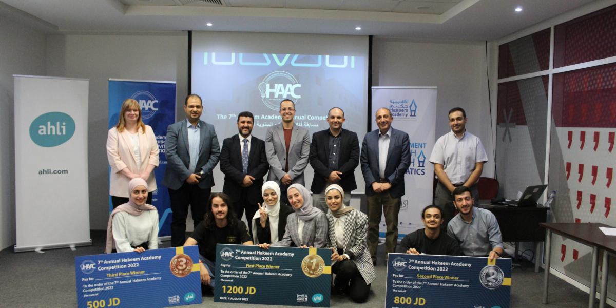 Winners of the seventh Hakeem Academy Annual Competition for innovation in healthcare technology