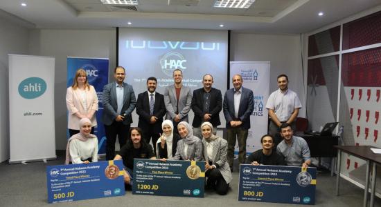 Winners of the seventh Hakeem Academy Annual Competition for innovation in healthcare technology